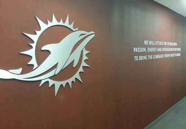 ds234 - Custom Dimensional Signage for Miami Dolphins