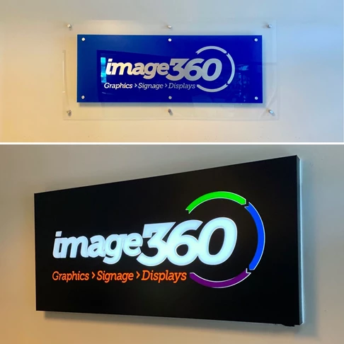 Reception & Lobby Signs (Before and After)