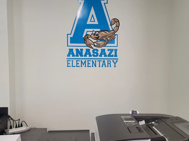 Custom Wall Logo for Anasazi Elementary School