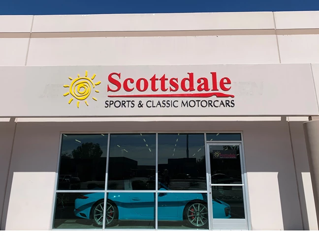 Custom Formed Plastic Exterior Sign for Scottsdale Sports & Classic Motor Cars