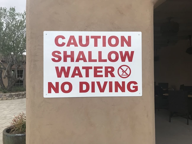 Custom Pool Area Sign