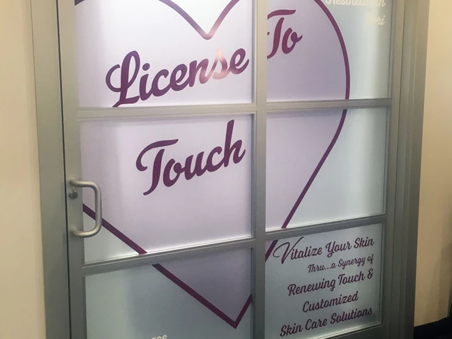Custom Printed Frosted Window Graphics