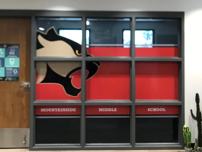 Custom Privacy Graphics for Mountainside Middle School