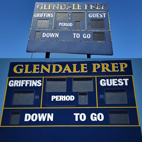 Scoreboard Refresh for Glendale Prep
