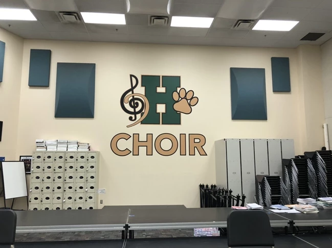 Awesome Wall Graphic for Horizon High School Choir
