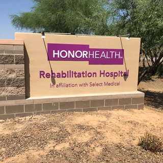 Architectural monument signage Honor Health