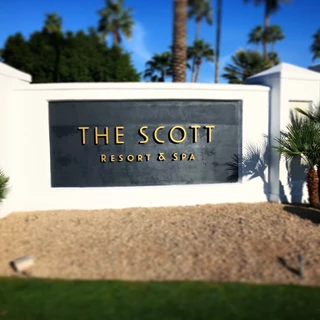 Architectural monument signage The Scott