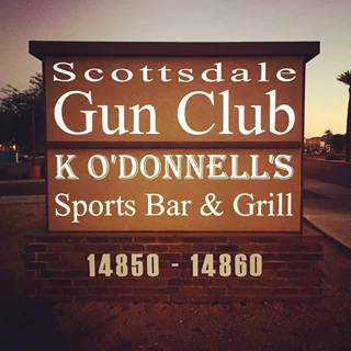 Monument Sign for the Scottsdale Gun Club in Scottsdale, AZ