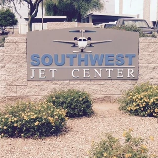 Monument Sign for Southwest Jet Center in Scottsdale, AZ