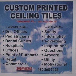 Custom Ceiling Tile for Image360 Scottsdale