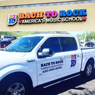 Custom Vehicle Graphics for Bach to Rock in Scottsdale AZ