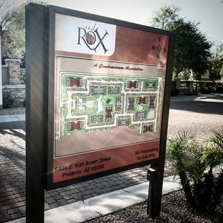 Post and Panel Map for Red Rox Apartments Phoenix AZ