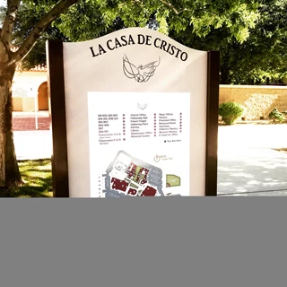 Post and Panel Map for La Casa de Cristo Lutheran Church Scottsdale AZ