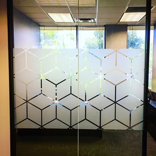 Etched Glass Vinyl Graphics for ClearTitle in Glendale, AZ