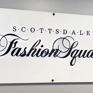 Architectural reception sign scottsdale fashion square