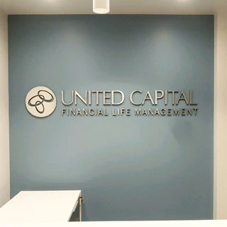 Reception Sign for United Capital in Scottsdale Arizona