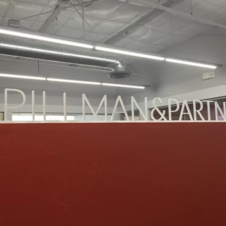 Interior Reception Sign for Spillman Partners in Scottsdale, AZ