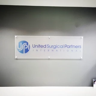 Reception Sign for United Surgical Partners International in Arizona