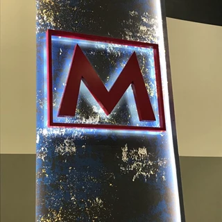 Architectural illuminated signage for Mountainside Fitness