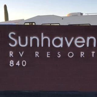 Illuminated Sign for Sunhaven in Apache Junction AZ