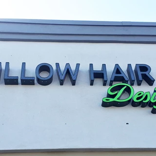 Illuminated Sign for Willow Hair Design in Scottsdale, Arizona